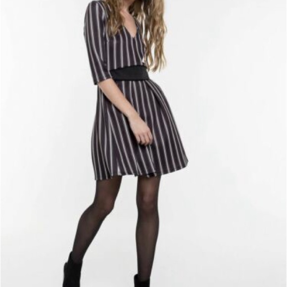 Patrizia Pepe Abito/London Stripe Dress Women’s SZ 44 NEW - Picture 1 of 4